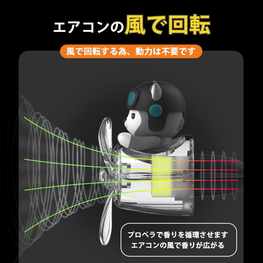アロマディフューザー 車載 芳香剤 タブレット付き エアコン 吹き出し