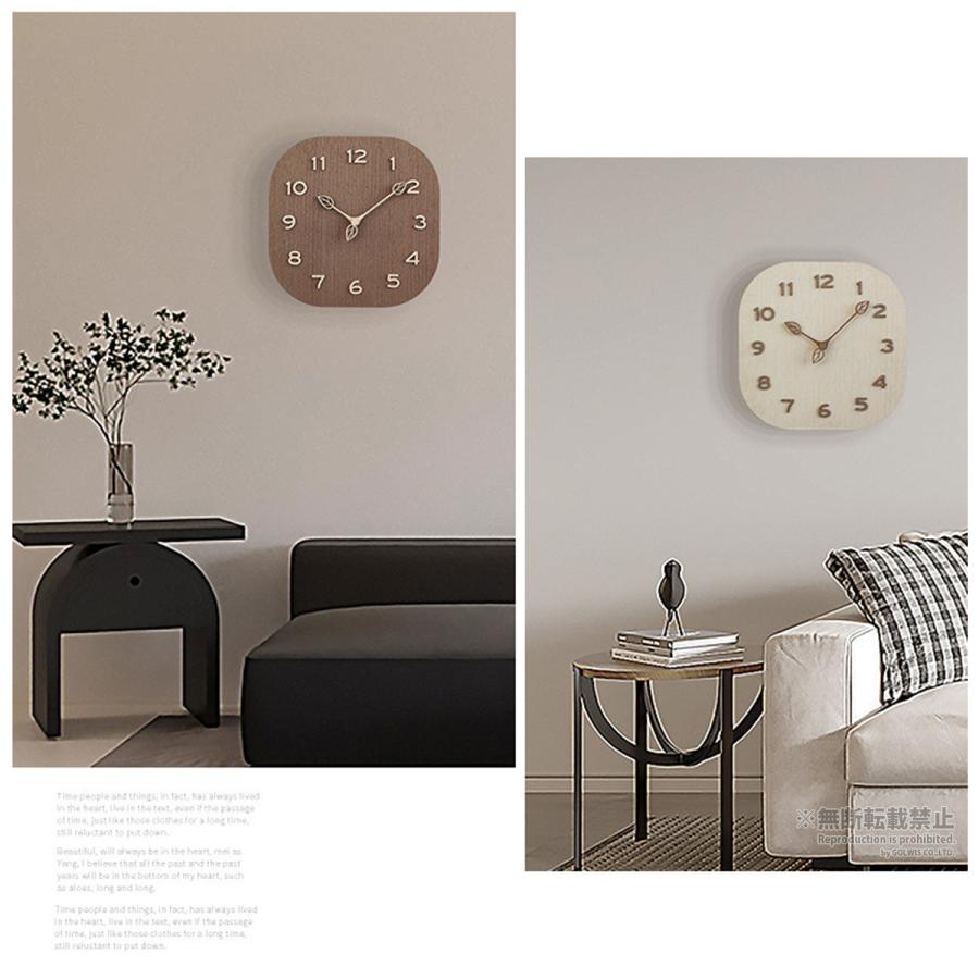 インテリア 静音木製壁掛け時計 ナチュラル 北欧 ph-130000000.jpg