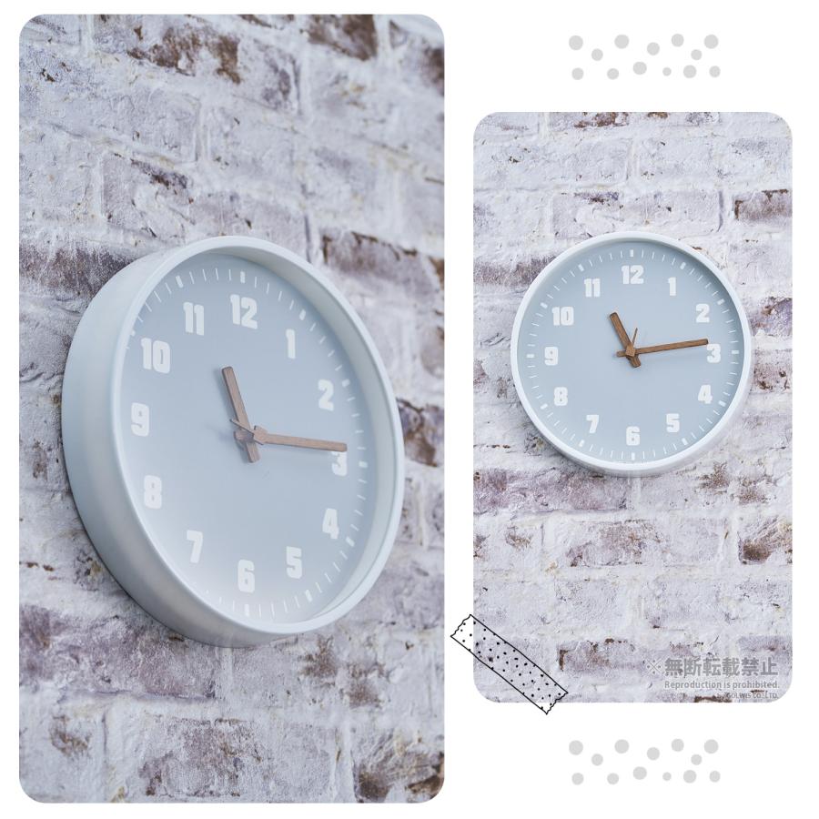 壁掛け時計 おしゃれ 北欧 25cm モダン かわいい 掛け時計 木製針