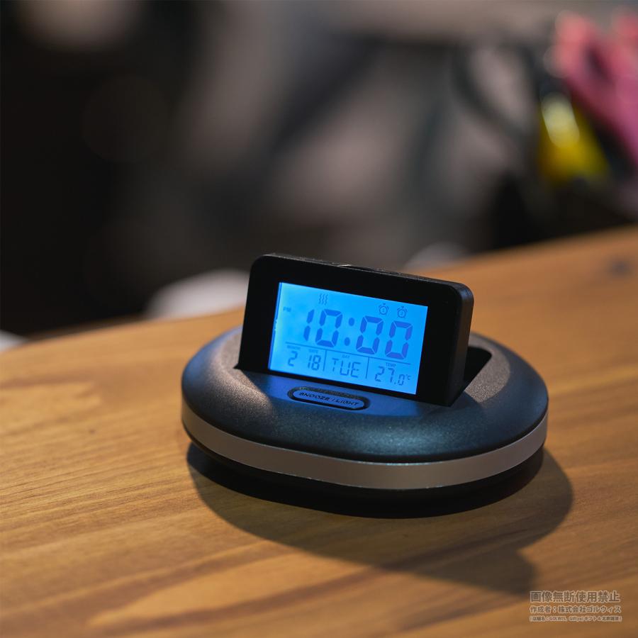 目覚まし時計 3way 音 振動 光 デジタル時計 置き時計 文字大きい