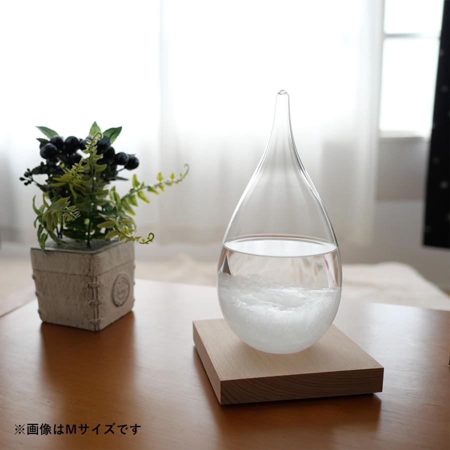 ストームグラス 気象計 雑貨 Mサイズ ガリレオ温度計 雫型 天気予報