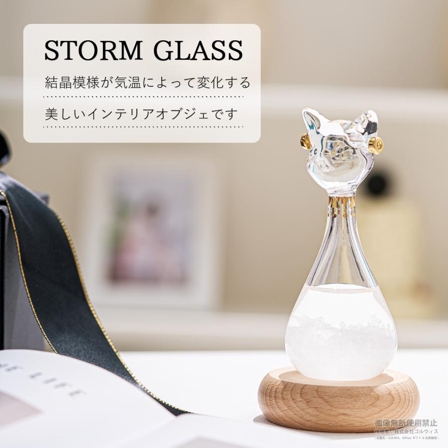 ストームグラス ギフトBOX 雑貨 猫 おしゃれ バステト神 博物館 ゲ