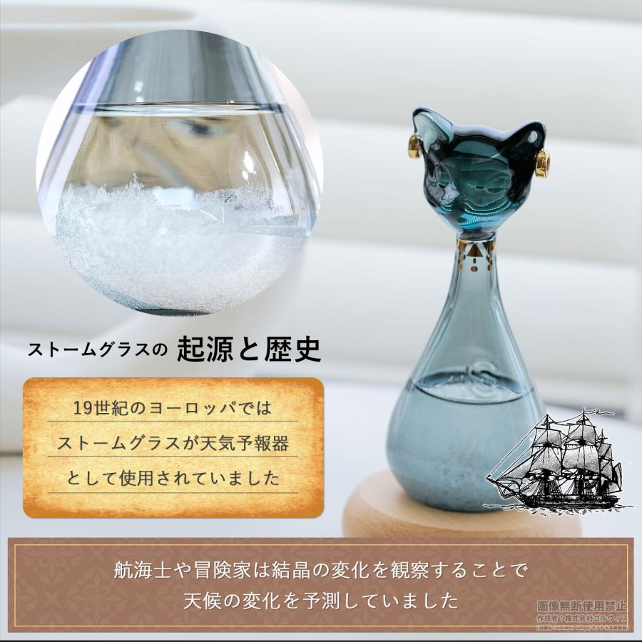 ストームグラス ギフトBOX 雑貨 猫 おしゃれ バステト神 博物館 ゲ 