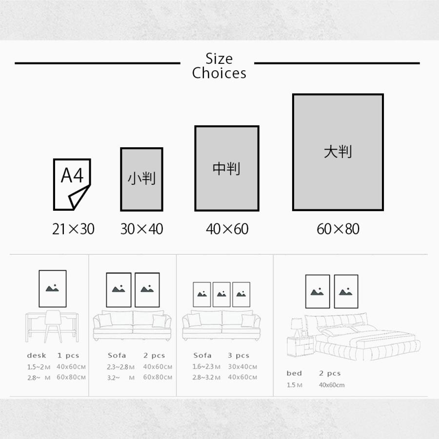 額入り アートポスター 40 × 60 cm 中判 アート パネル キャンバス ポスター グラフィック プリント インテリア 雑貨 プレゼント ギフト 贈り物 北欧 韓国 モダ｜golwis｜12
