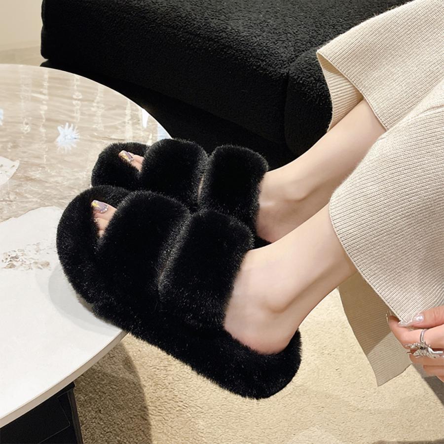 ファーサンダル レディース 秋 冬 ルームサンダル ルーム