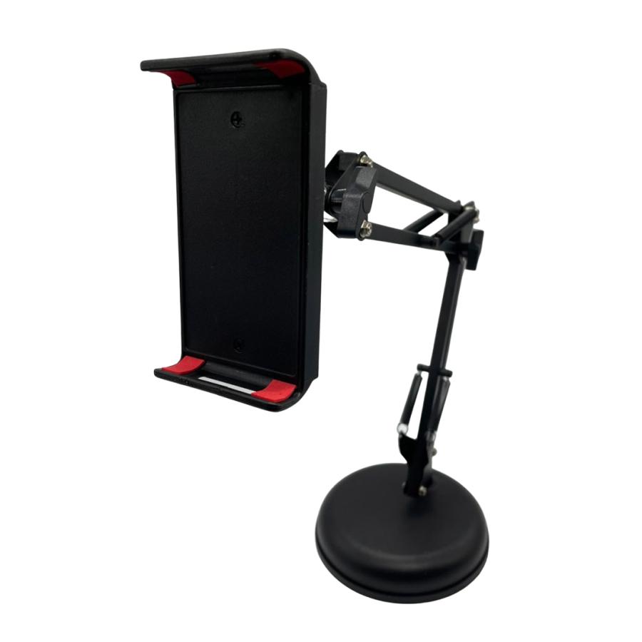 タブレットスタンド スマホホルダー クリップ式 撮影 360度回転 折りたたみ アームスタンド クリップ式 360度回転 角度調節 折り畳み 全機種対応