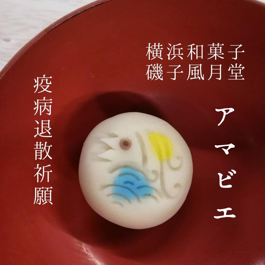アマビエ様 練りきり上生菓子 アマビエ 2個入り アマビエ箱入り 受注生産品 Jamabie2 横浜和菓子匠 磯子風月堂 通販 Yahoo ショッピング