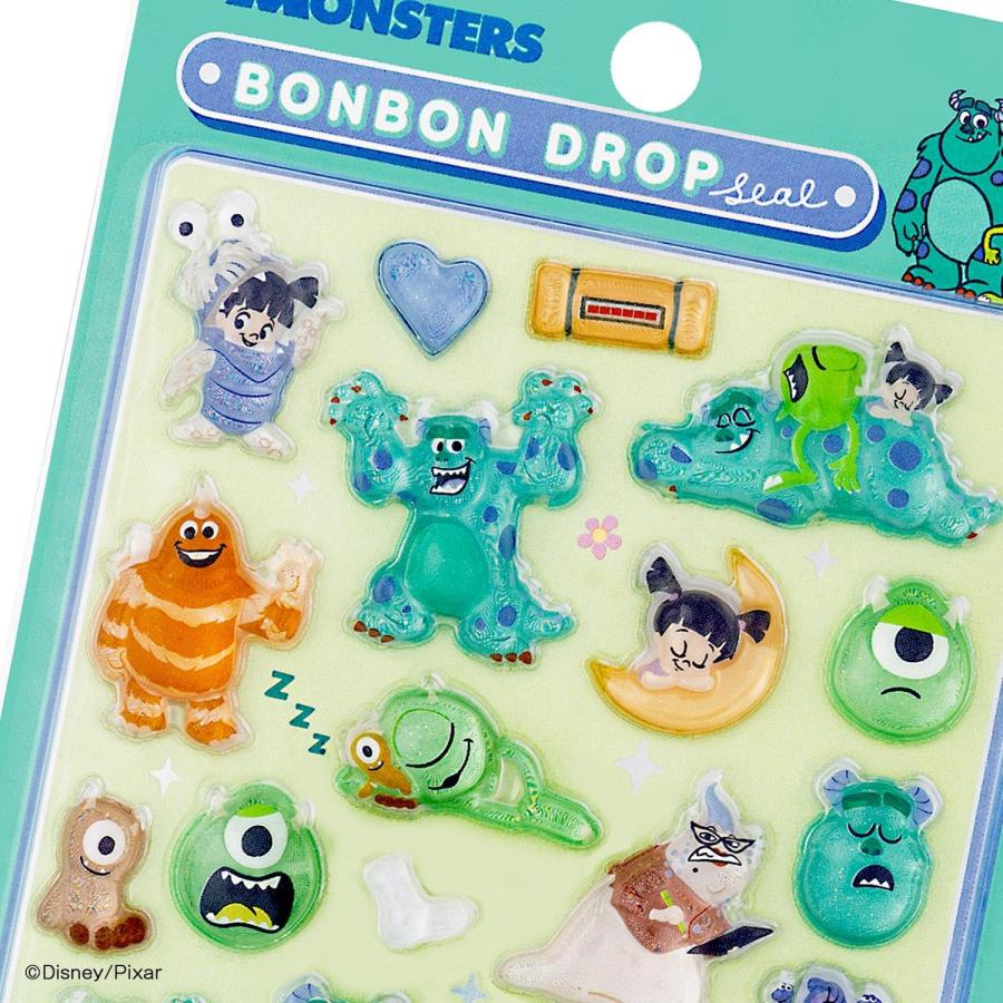 正規品　ディズニープリンセス＆モンスターズ　インク　ボンボンドロップシール ボンボンドロップシール モンスターズインク ディズニー サンスター