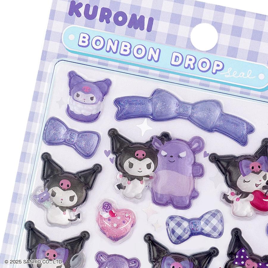 【正規品】ボンボンドロップシール　クロミちゃん&ハンギョドン　4枚セット ボンボンドロップシール クロミ サンリオキャラクターズ サンスター