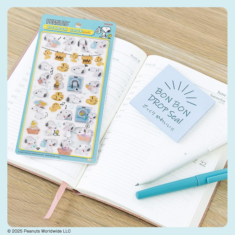 ボンボンドロップシール スヌーピー ランドリー ピーナッツ サンスター