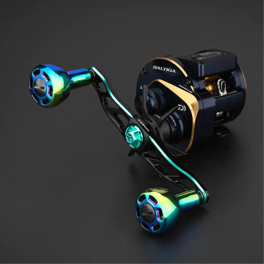 ゴメクサスダブルハンドル120mm 8×5mm オールゴールドチタンノブ