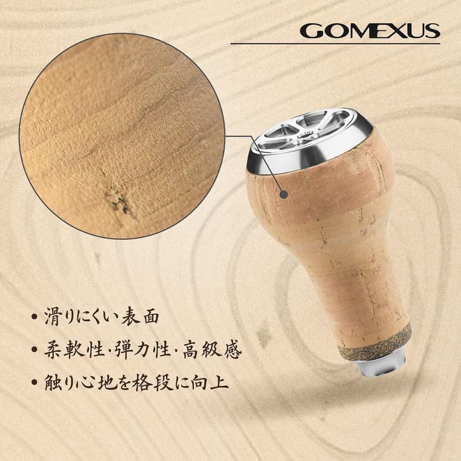 ゴメクサス Gomexus リール シマノ Shimano TypeA ダイワ Daiwa Type S ハンドルノブ 天然コルク 27mm スピニング ベイト リール カスタム パーツ 交換｜gomexus｜08