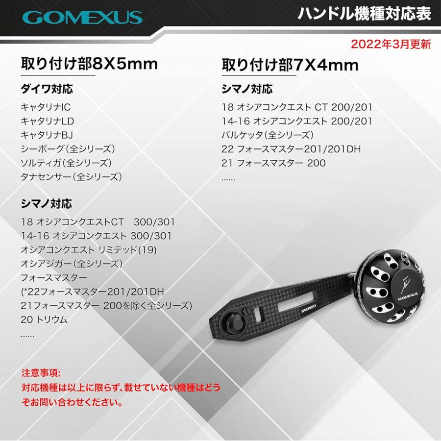 ベイトリール パワーハンドル カーボン 75mm 7×4mm穴対応 シマノ ベイトリール パワーハンドル カーボン 75mm 7×4mm穴対応 シマノ