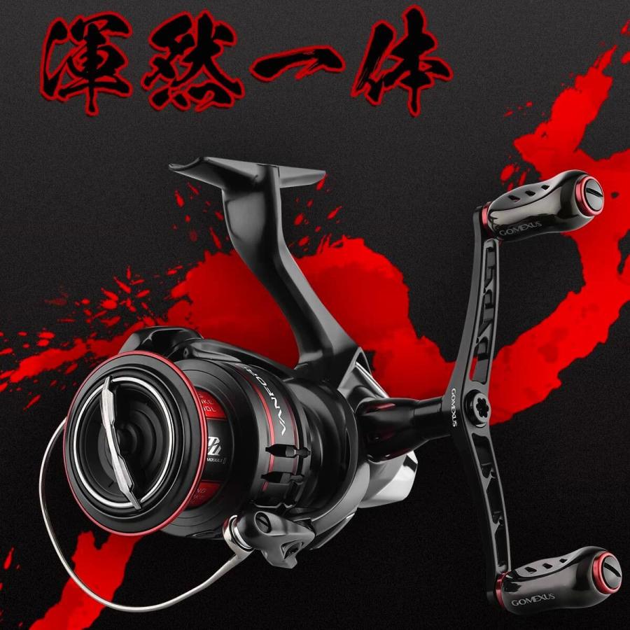 ゴメクサス 98mm ダブル ハンドル シマノ Shimano スピニングリール 用, セフィアシリーズ、ヴァンキッシュシリーズ対応 チタン ノブ 20mm or 22mm ×2 Gomexus｜gomexus｜09