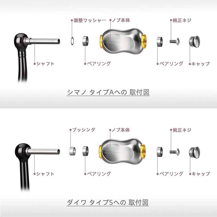 シマノ　カスタムハンドルノブ Amazon.co.jp: HEIGHTEN 55-60mm可変 リール ハンドル 新型 24.5