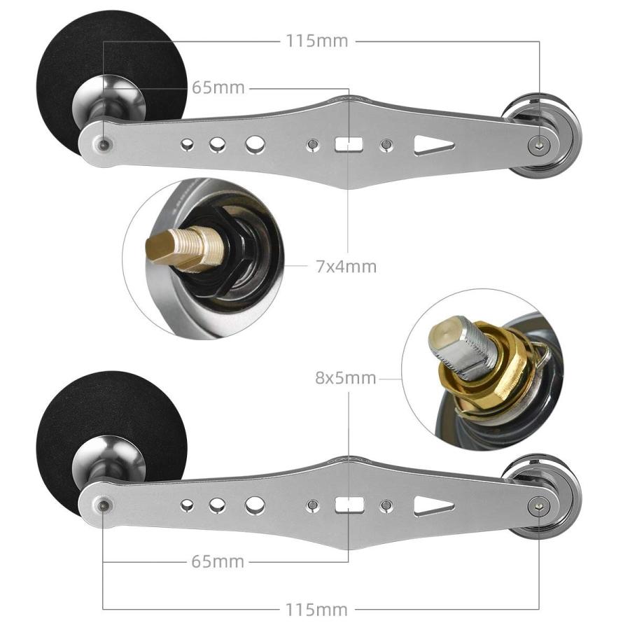 ベイトリール パワーハンドル 115mm シマノ Shimano ダイワ ベイトリール パワーハンドル 115mm シマノ Shimano ダイワ