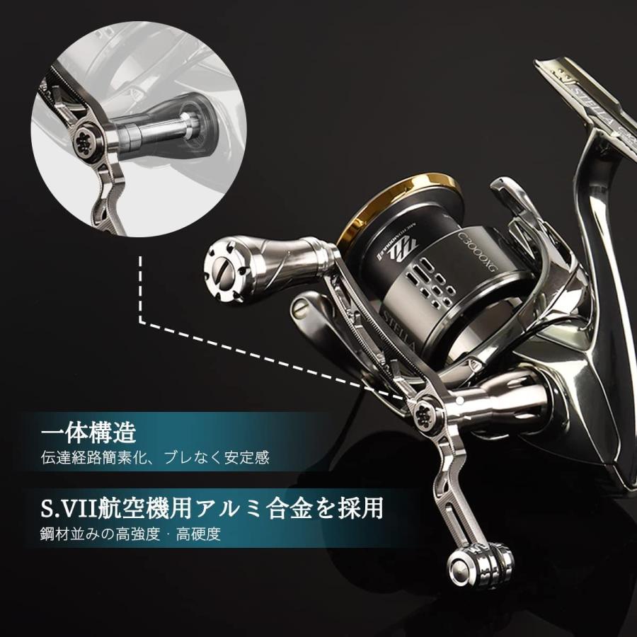 スピニングリール シングルハンドル 52mm バランサーウェイト付き シマノ Shimano ダイワ Daiwa アルミ CNC切削 ノブ付き ゴメクサス Gomexus｜gomexus｜08