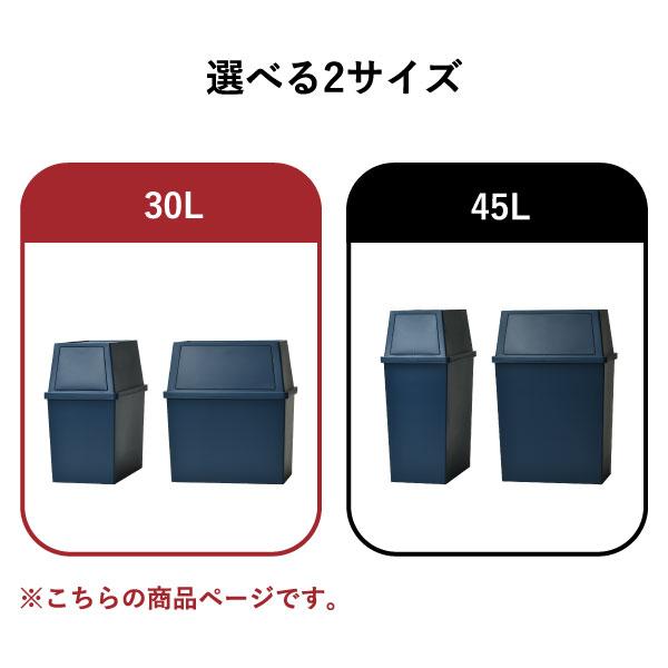 ゴミ箱 45リットル対応 おしゃれ 分別 2段 スリム ワイド