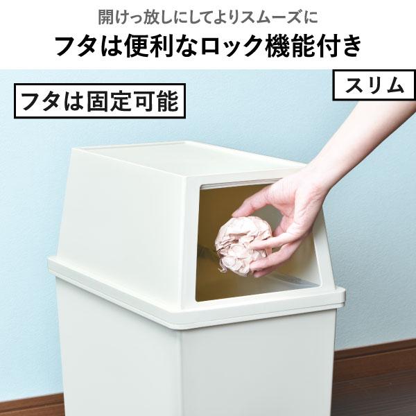ゴミ箱 45リットル おしゃれ 分別 2段 スリム ワイド ダストボックス