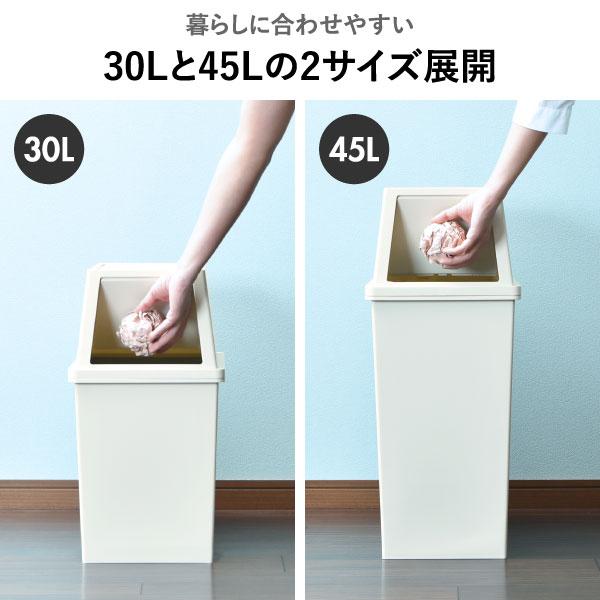 ゴミ箱 45リットル おしゃれ 分別 2段 スリム ワイド ダストボックス