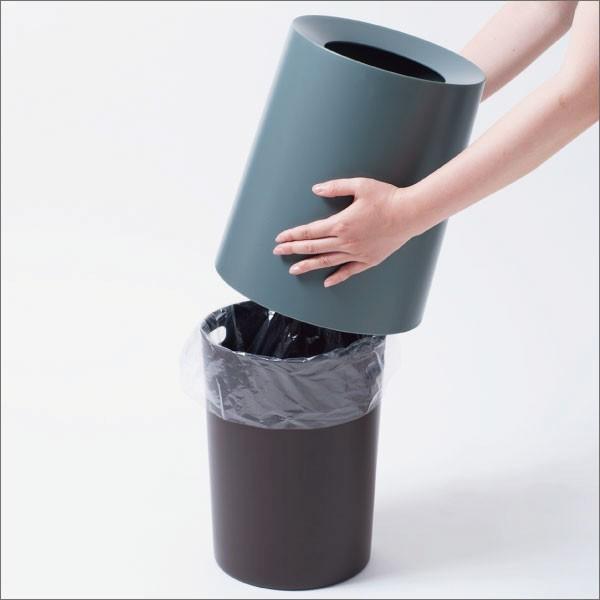 ゴミ箱 おしゃれ 丸型 キッチン用 リビング用 ダストボックス ごみ箱 トイレ用 ideaco TUBELOR HOMME イデアコ チューブラー オム | ideaco | 01