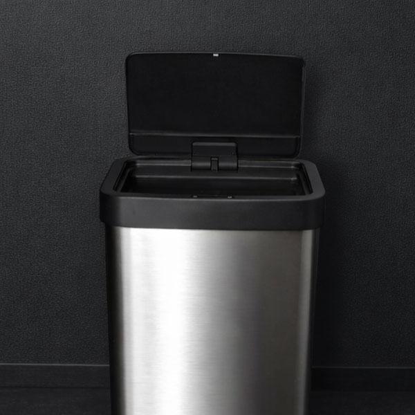 ゴミ箱 自動開閉 45L おしゃれ 大容量 ステンレス キッチン センサー 蓋付き スリム ダストボックス 横長 北欧 EKO ホライゾンライトセンサービン 50L EK9226_16