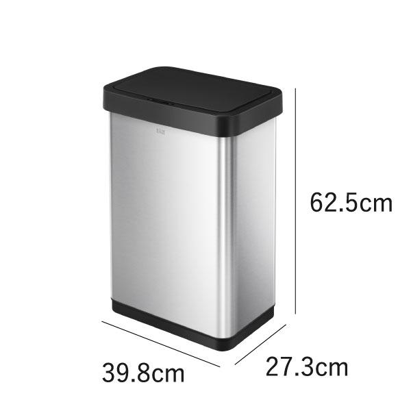 ゴミ箱 自動開閉 45L おしゃれ 大容量 ステンレス キッチン センサー 蓋付き スリム ダストボックス 横長 北欧 EKO ホライゾンライトセンサービン 50L EK9226_18