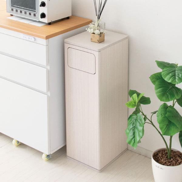 ゴミ箱 おしゃれ 45リットル キッチン用 大型 大容量 スリム リビング フタ付き ダストボックス 縦型 ごみ箱 生ゴミ 木目調スイング式ダストボックス 45L_17
