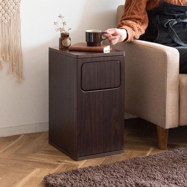 宮武製作所 ゴミ箱 木製 おしゃれ 20リットル フロントオープン スリム
