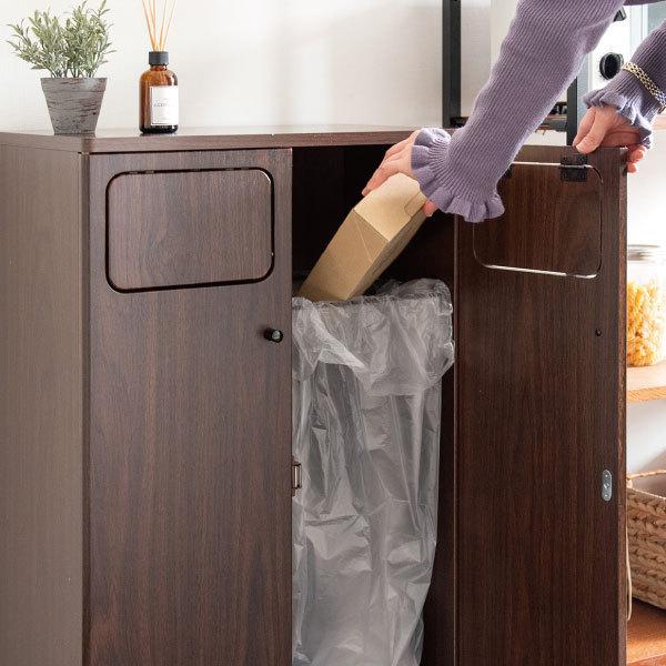 分別ゴミ箱 45L×2袋対応 ハンドメイド アンティーク風ダストボックス 分別ゴミ箱 45L×2袋対応 ハンドメイド アンティーク風ダストボックス N