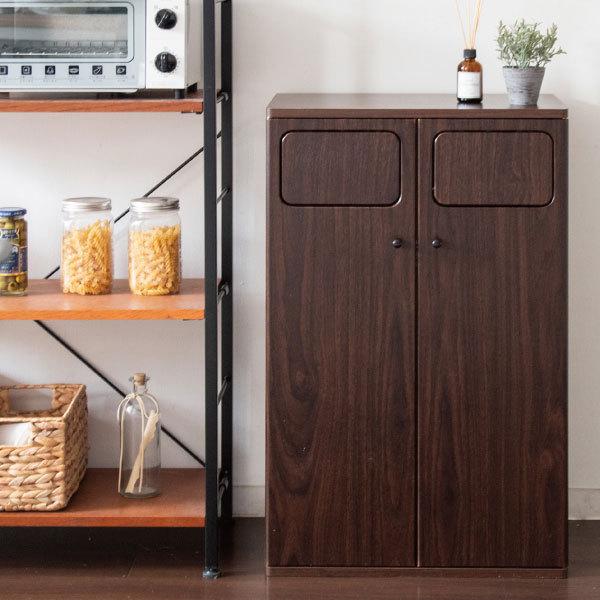 宮武製作所 ゴミ箱 おしゃれ 45リットル 分別 スリム 2連 45L×2