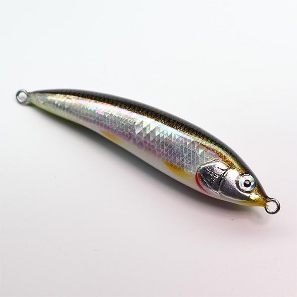 真木ルアーmakiハンドメイドルアーZERO 110F ワカサギ Maki lure 真木ルアー ZEROII-65FBL ワカサギII・銀箔・夜光貝 真木