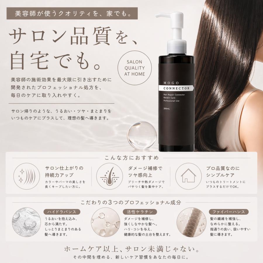 MOGOコネクター 200ml 活性ケラチントリートメント 集中ケア