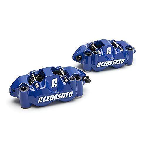 ACCOSSATO(アコサット) 鍛造モノブロック ラジアルマウントブレーキキャリパー 左右セット ストリート向け 仕様:モノブロック 取付ピッチ:1