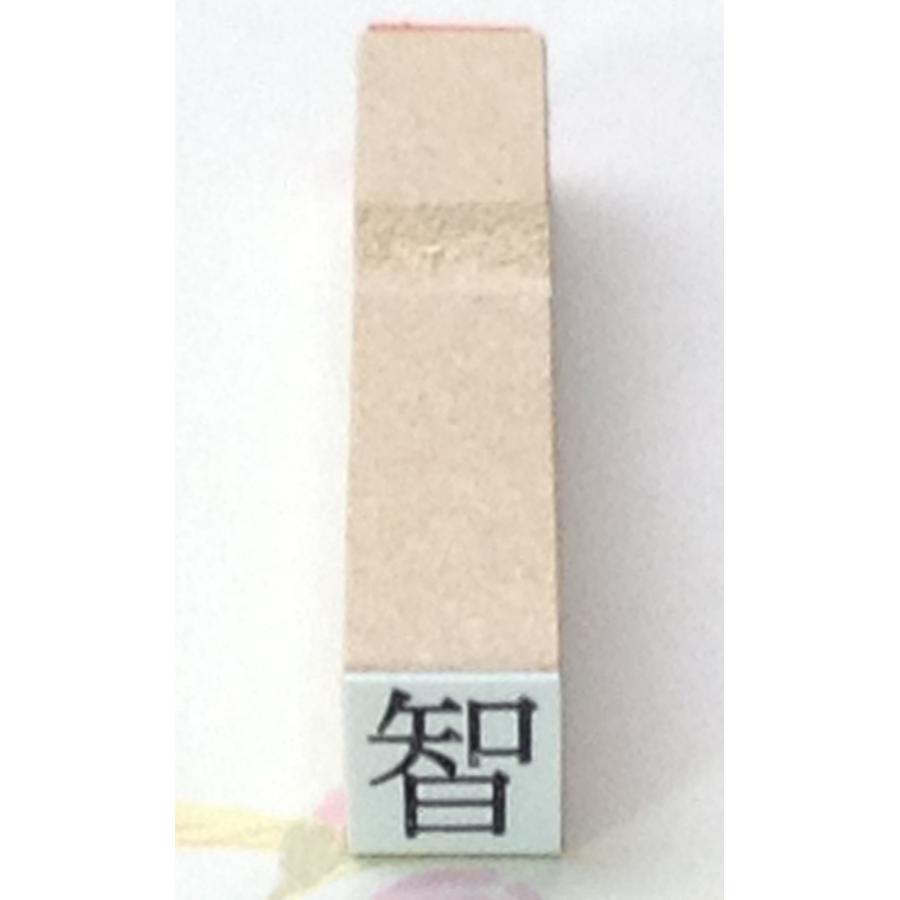 １文字枠なし印・文字の高さ 7.7ミリ（２号）・ゴム印（縦8.5ミリ×横8.5ミリ） | 