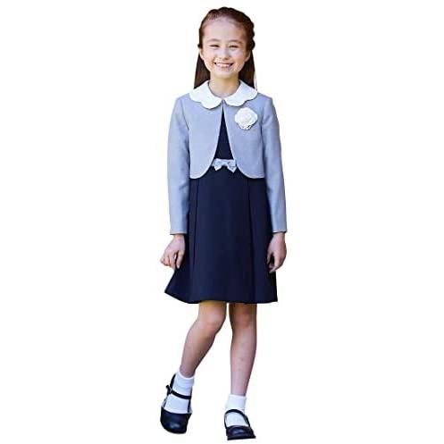 激安通販新作 卒園式 スーツ 子供服 女の子 入学式 Chopin ショパン ウエスト 115 グレー 8101 9300 アンサンブル リボン ドレス Www 11thspace Com