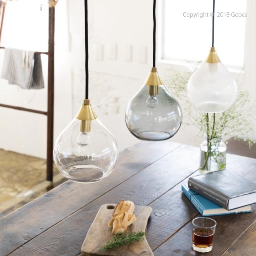 Larme ラルム ペンダントライト 照明 おしゃれ ガラス 真鍮 北欧 クリア 乳白色 白 黒 ブラック ゴールド ダイニング Led対応 オブジェ アンレック Anrec A B021 家具 インテリアのgooca 通販 Yahoo ショッピング