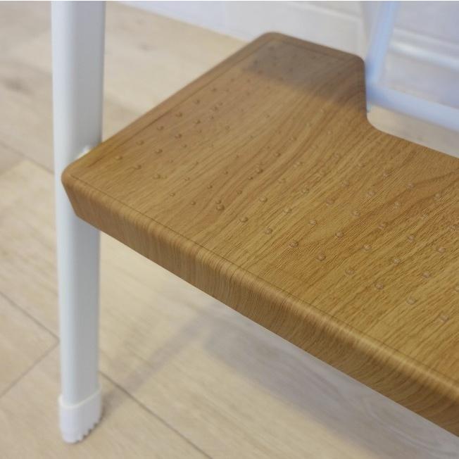 CBJAPAN フォールディングステップオーク3段 木目調 脚立 おしゃれ