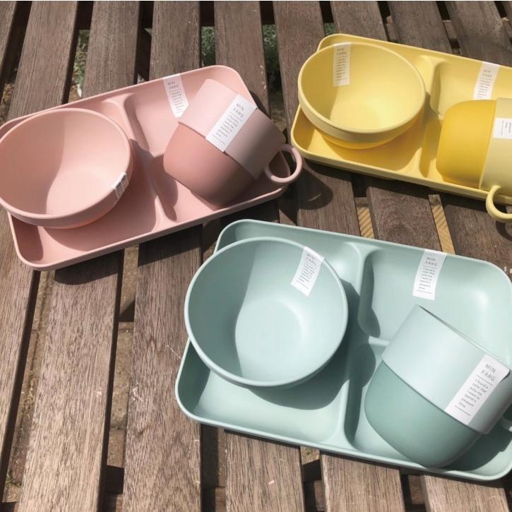 ミンファーリ ランチプレート 21.5cm 長方形 MIN FARG スタック仕切り