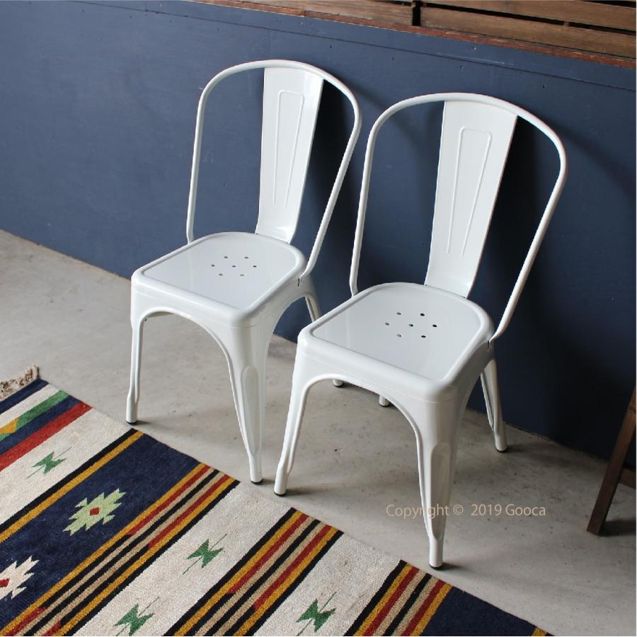 スタッキングチェア 4脚セット スチール ダイニング チェア 積み重ね