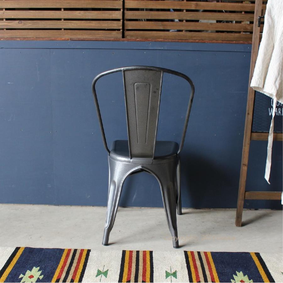 スタッキングチェア 4脚セット スチール ダイニング チェア 積み重ね