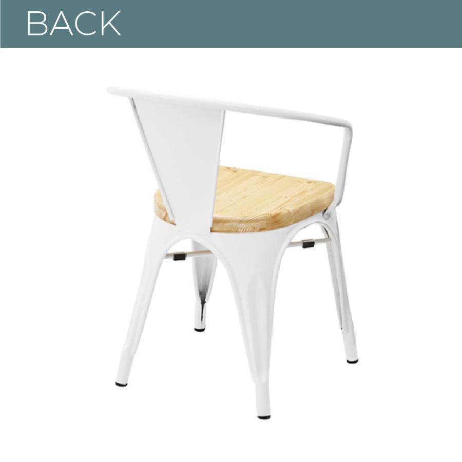 アームチェア スチール ウッド ダイニングチェア ヴィンテージ 白 黒 ブラック ホワイト インダストリアル おしゃれ 北欧 シンプル 送料無料 Pc 136 家具 インテリアのgooca 通販 Yahoo ショッピング