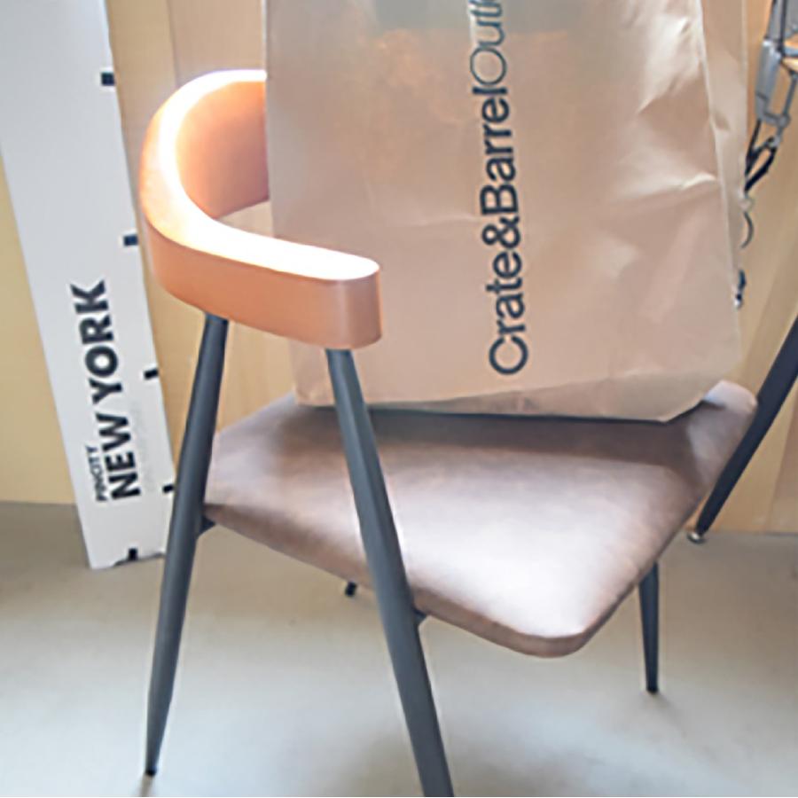 アームチェア ソフトレザー ブラウン おしゃれ ヴィンテージ風