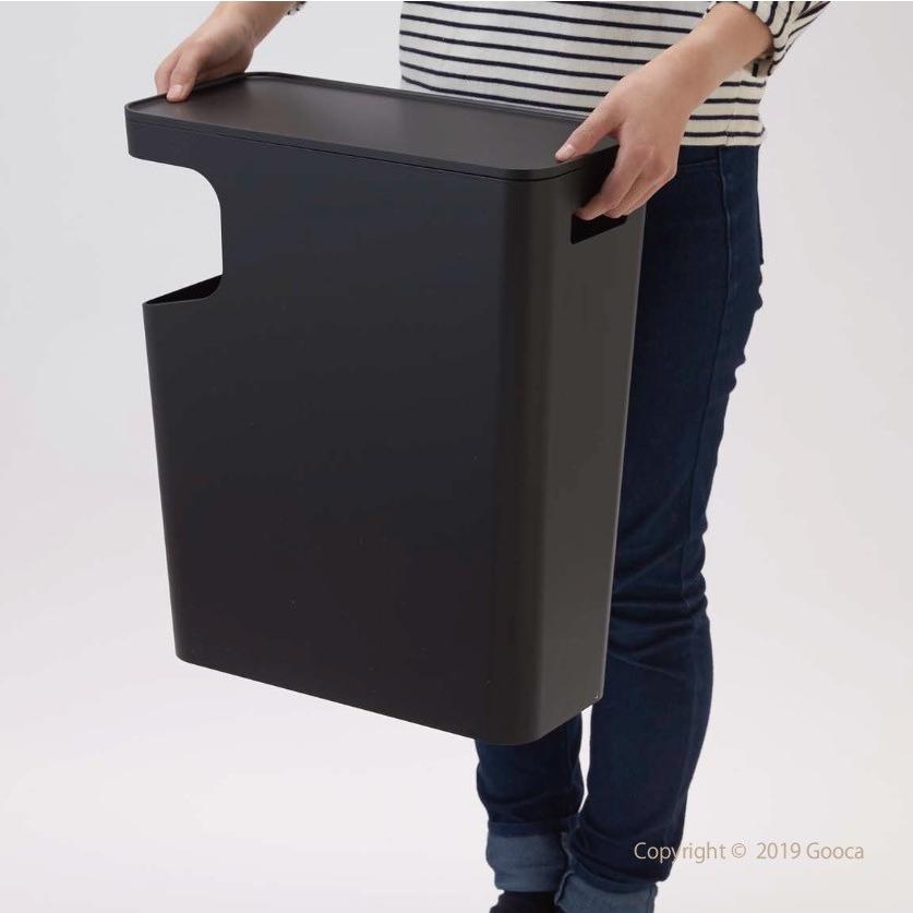 tower ダストボックス&サイドテーブル 15L ゴミ箱 ダストボックス 白