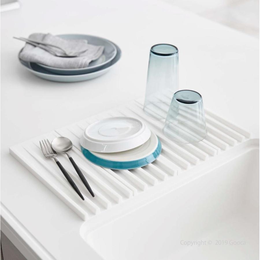 Tower 折りたたみ水切りトレー 水切りマット トレー ドレーナー コンパクト シリコン 食洗器可 白 黒 おしゃれ シンプル キッチン 洗い物 食器 鍋おき タワー Tower 034 家具 インテリアのgooca 通販 Yahoo ショッピング