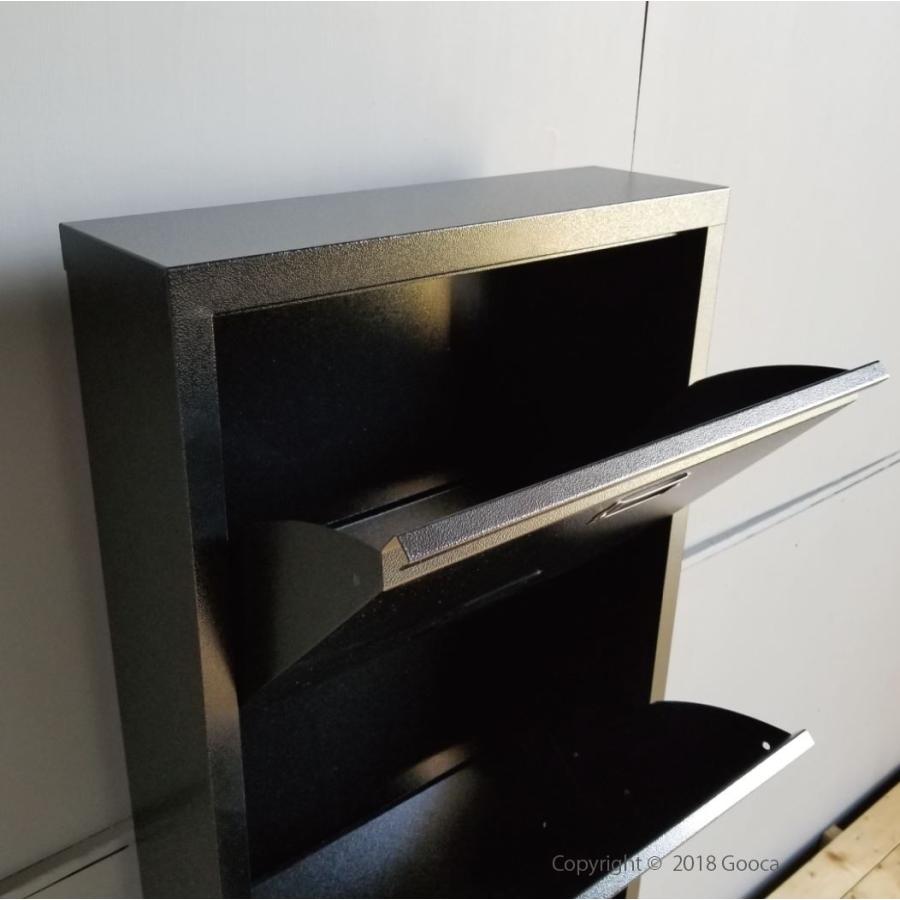 アイアンシューズラック・下駄箱・靴 シューズラック シューズボックス 靴箱 下駄箱 靴 収納 スリム 薄型