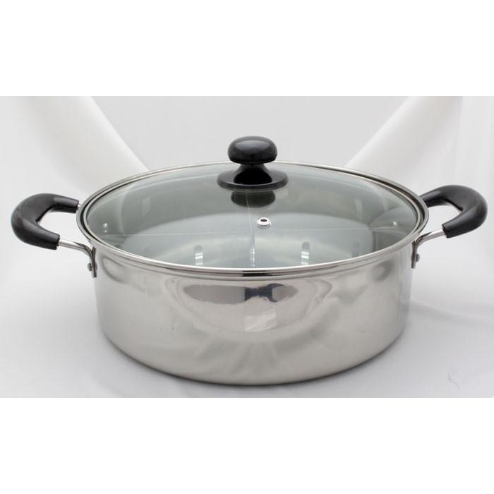 IH対応 仕切り付 深型 卓上 万能鍋 26cm IH 鍋 おでん 寄せ鍋 電磁調理