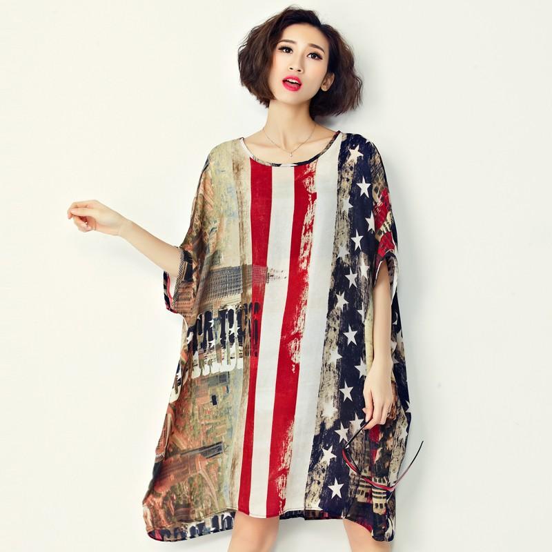 カットソーワンピース 半袖 アメリカ国旗 星条旗 カジュアル アメカジ リラックス ルーズ 体型カバー 春夏 Good Clothes Aewanpi0465 Good Clothes 通販 Yahoo ショッピング