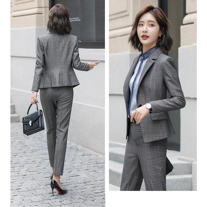 超特価激安 レディース スーツ セットアップ ジャケット ブレザー パンツ パンツスーツ チェック柄 卒業式 入学式 Good Clothes 激安ブランド Www Doctor Plan Com