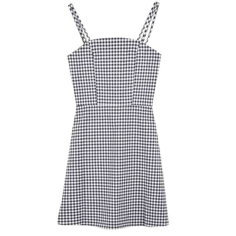 ワンピース ショート丈 ミニワンピース ギンガムチェック キャミワンピ タイト上品 結婚式 パーティー Good Clothes Akwanpi0404 Good Clothes 通販 Yahoo ショッピング
